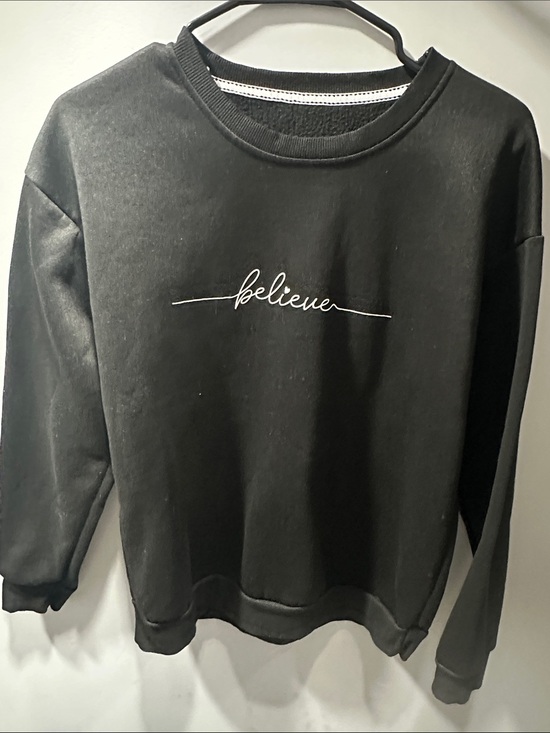 SHEIN Tops - SHEIN Black Cozy Fleece Pullover